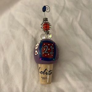 Lolita Wine Stopper "21st Birthday", NIB, 21st Birthday gift,